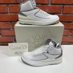 Nike Air Jordan 2 Retro ‘Cement Grey’ Size 13