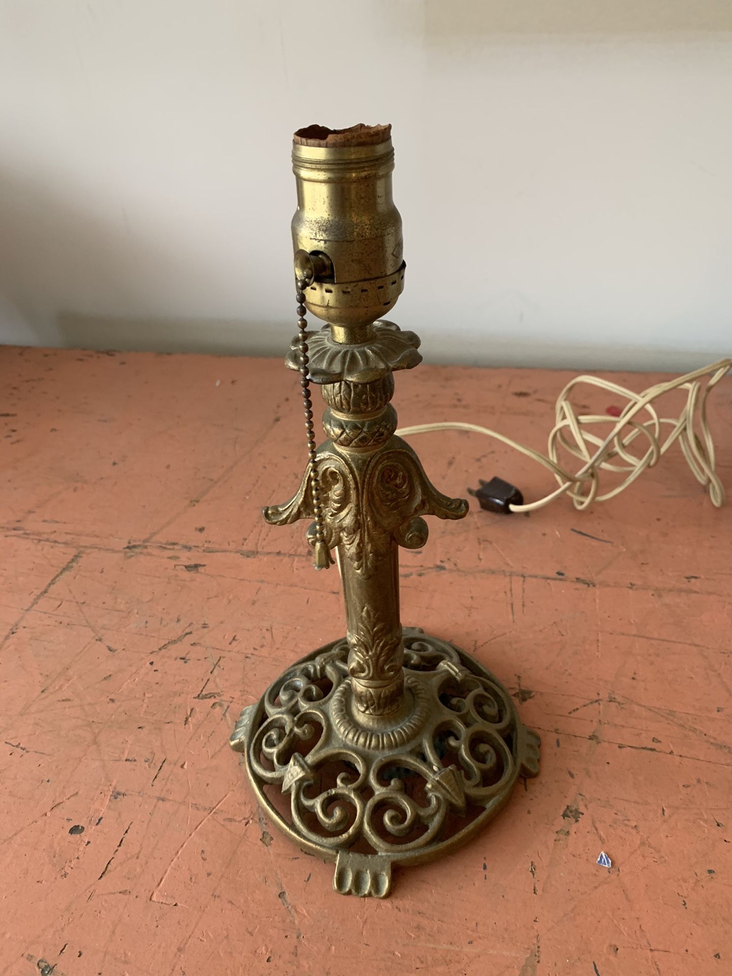 Antique Solid Lamp Base