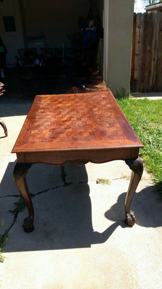 Vintage Dining Table & 6 Chairs