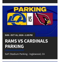 Rams vs Cardinals PURPLE parking 10/18