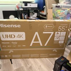 New Open Box 55 Inch Hisense UHD 4k Firetv 