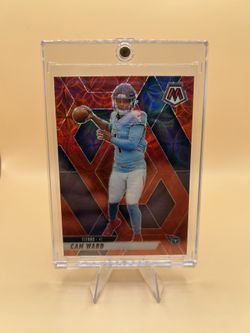 2025 Cam Ward Red Scope Mosaic Rookie Football Card🔥
