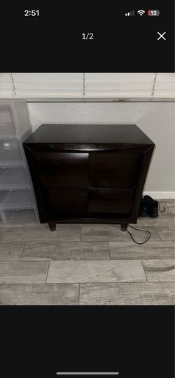 Dark brown night stand
