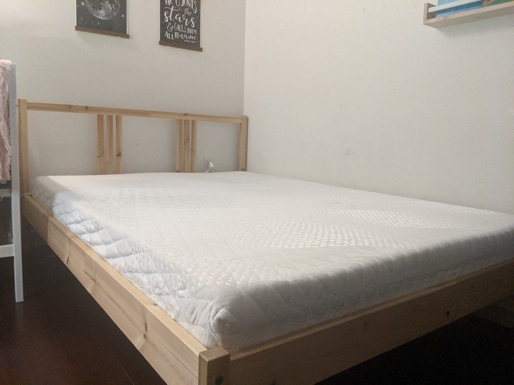 Ikea Full Size Bedframe and Mattress