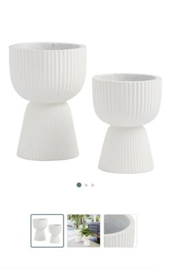 Two Black Planter
