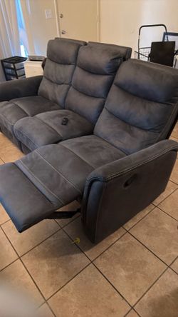 Navy blue couch