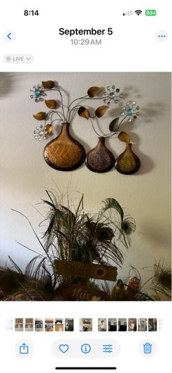 Metal wall deco $8.00