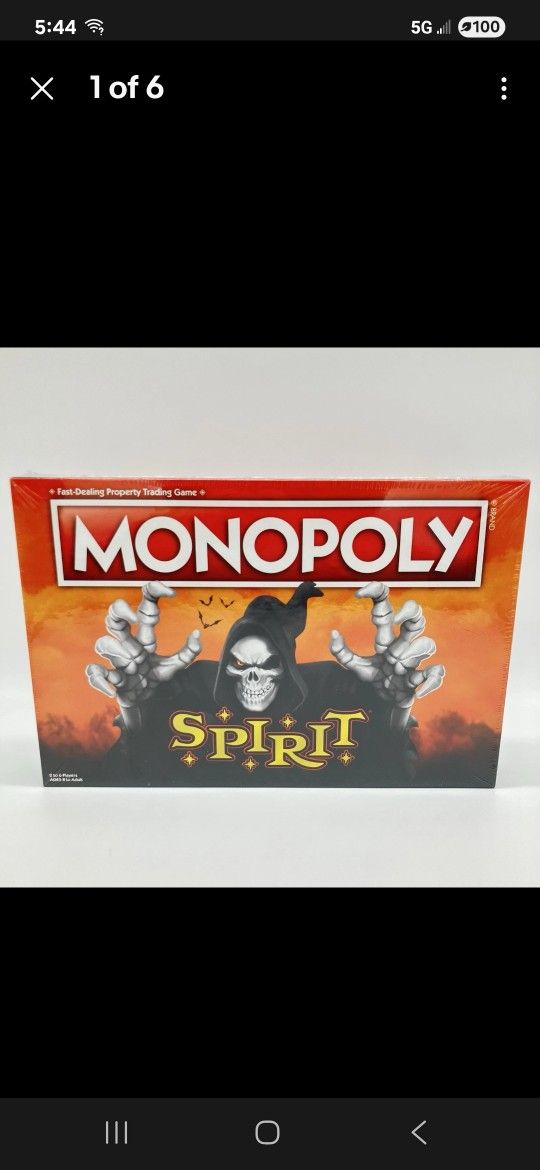 Spirit Halloween Monopoly Themed Board Game Exclusive 2023 Rare. Chandler