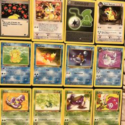 12 Vintage Pokemon Team Rocket Mint to Near Mint