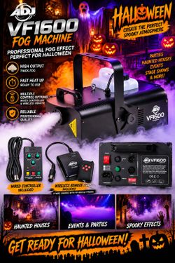 Halloween 👻👻🎃🎃🎃ADJ VF1600 Professional Fog Machine