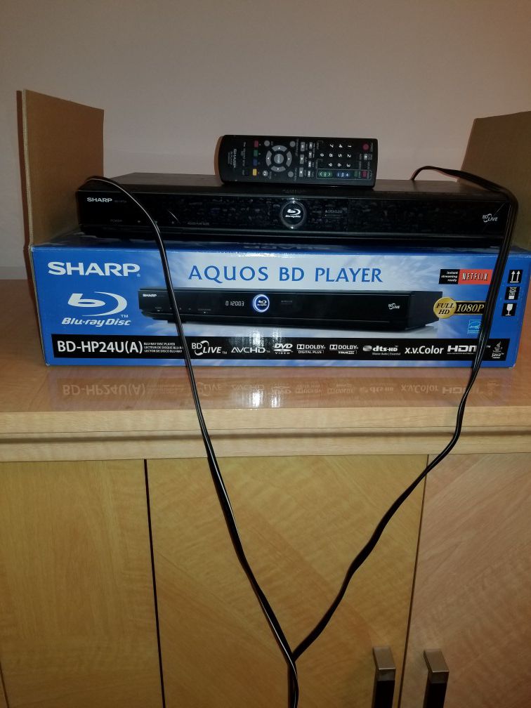 Sharp. BD-HP24U (A) disc player w/remote