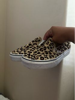 Women cheetah print vans