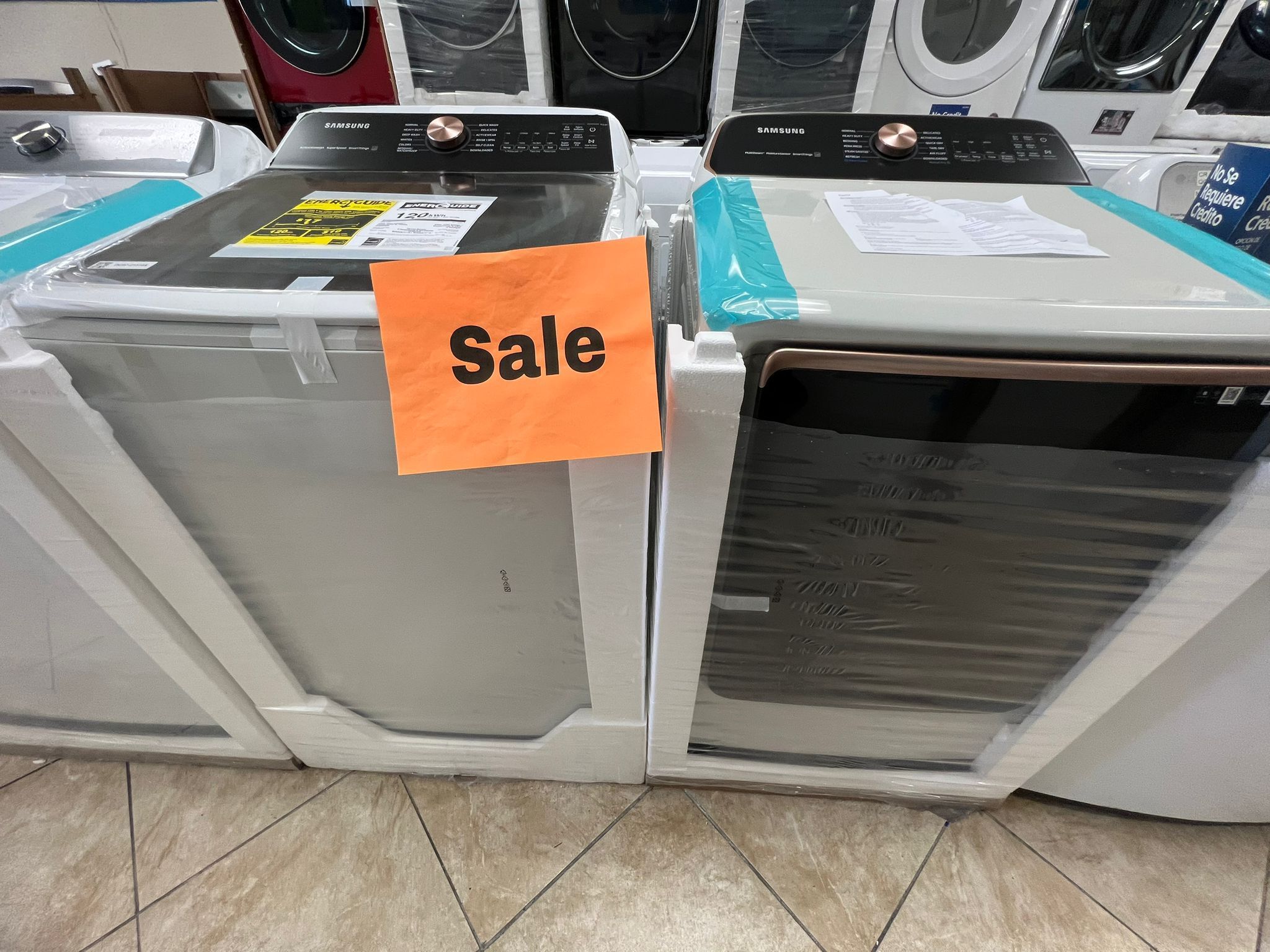 NEW WASHER AND DRYER