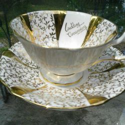 Golden Anniversary China Cup/Saucer
