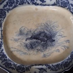 Cauldron Flow Blue Turkey Platter 