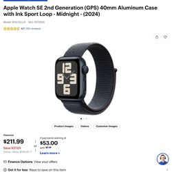 Apple Watch SE 40 MM cellular and WiFi