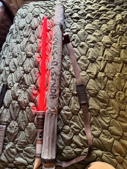 Star Wars Galaxy's Edge Red Lightsaber with Carry Bag