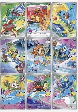 *BUYING ALL* Pokemon 2026 First Partner Illustration Collection Series 1 Promo Set (9 Cards)