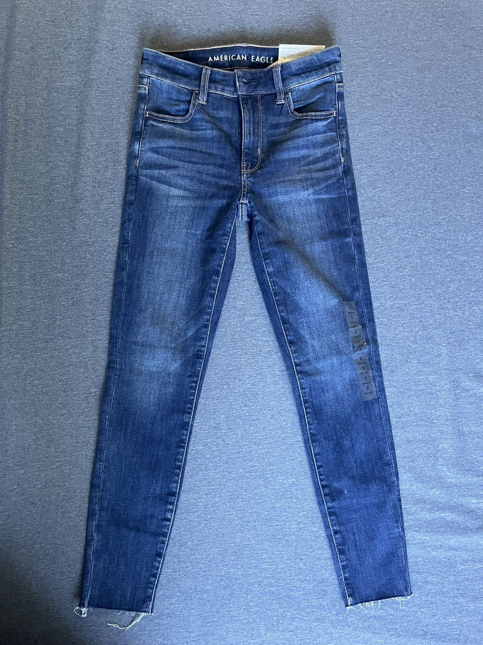 AMERICAN EAGLE HI-RISE JEGGING CROP Jeans Size 2/26w