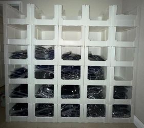 Stackable Clothing Pick Bins – Corrugated Plastic Storage Boxes for Warehouse & Apparel