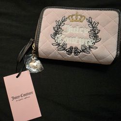 Brand New Juicy Couture Double Ziper Wallet 