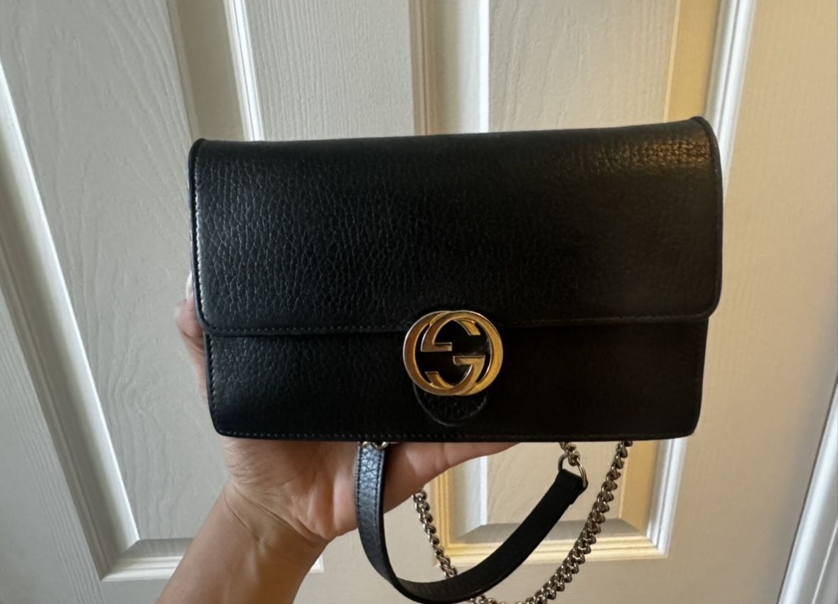 Gucci Interlocking Wallet With Golf Chain