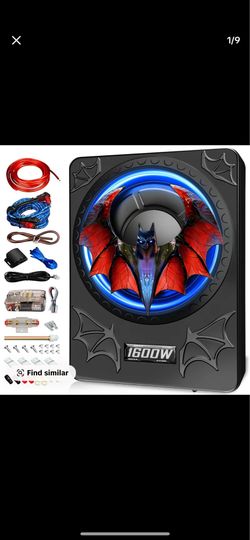 SCBPAUD 10-Inch Underseat Amplified Slim Enclosed Bass Box