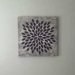 Plum Star Burst Canvas Print