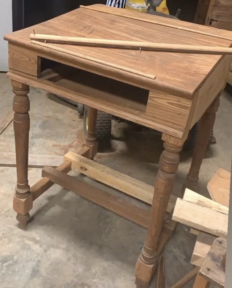 Antique Wooden Podium