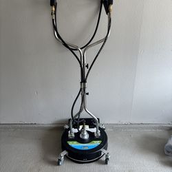 Walk-behind surface cleaner with water broom
