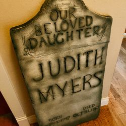 Life-size Prop Replica Foam Judith Myers Tombstone Halloween1978