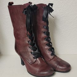 Miz Mooz Leather Heeled Boots