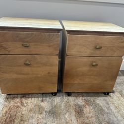 Nightstands/filing cabinets