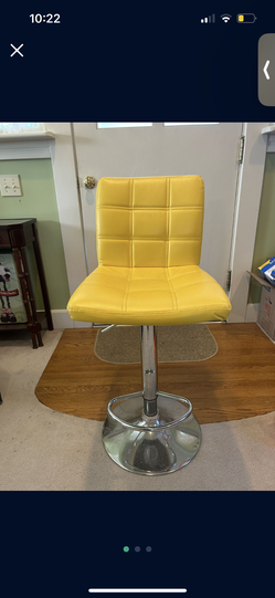 2 Yellow Barstools