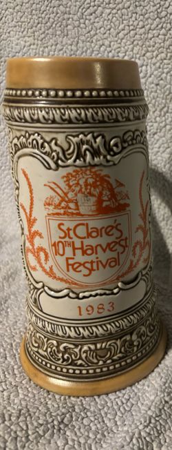 1983 St. Clare’s 10th Harvest Festival Stein