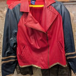 Wonder Woman Faux Leather Moto Jacket