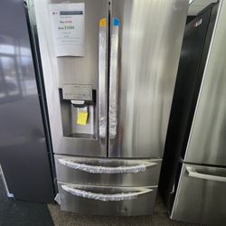 LG 22CF COUNTERDEPTH REFRIGERATOR 1699! 0 DOWN 0% FINANCING! 1 YR WARRANTY! 48HR DELIVERY!