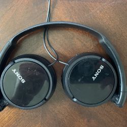 Sony Black ZX Headphones 