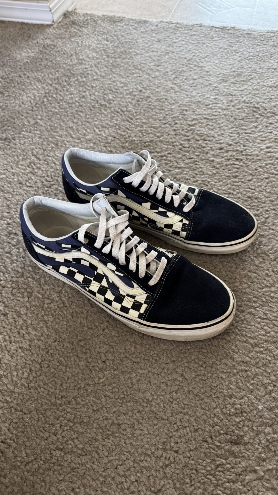 Checkered Flame Vans