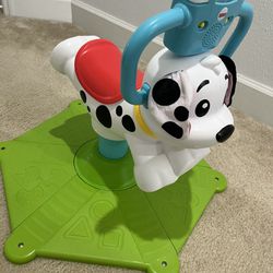 Bounce And Spin Puppy Stationary Ride