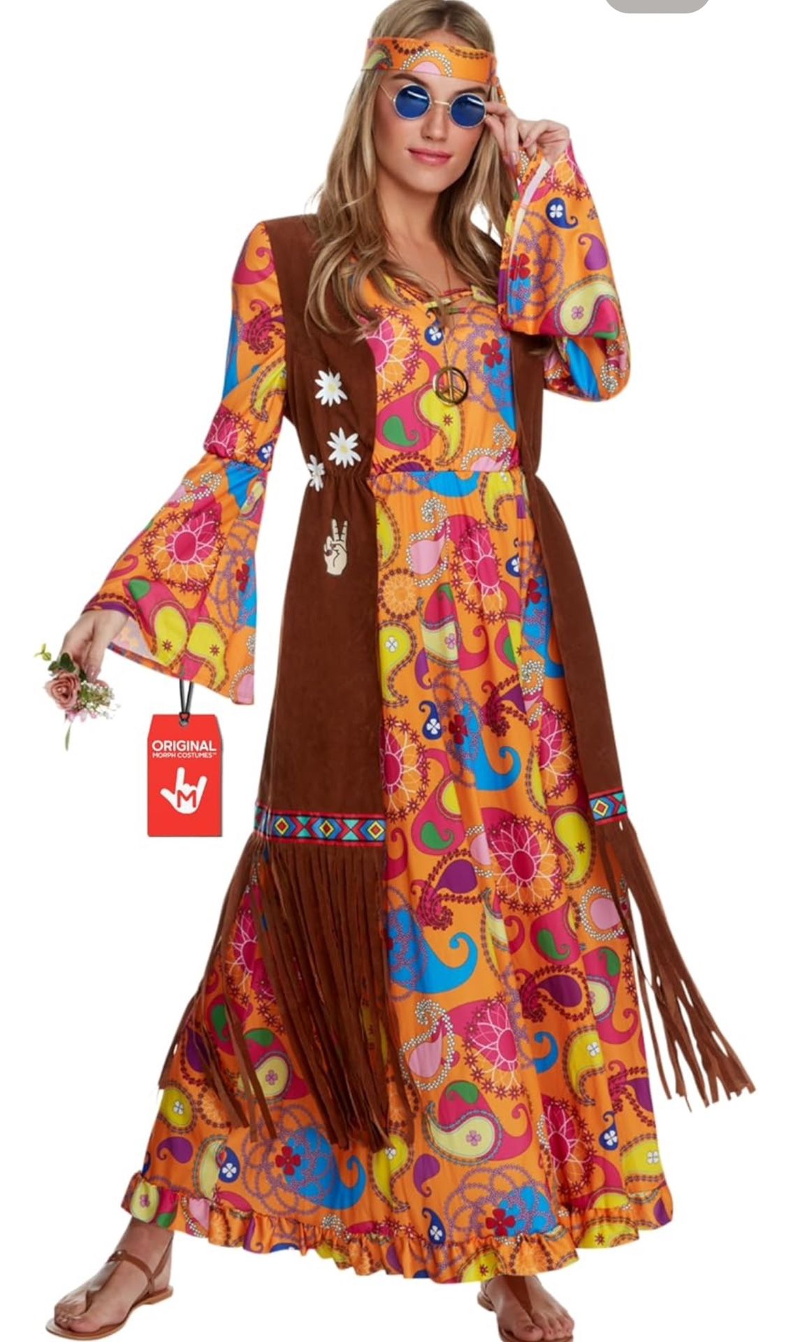 Hippie costume Halloween Size Medium