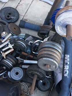 200lbs And Weight Tree Stand And Some Bars