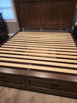 Bed Frame with Headboard and storage