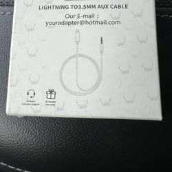 LIGHTNING TO3.5MM AUX CABLE