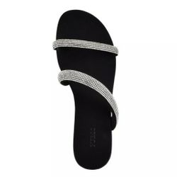 Guess Women Nerica Embellished Slide Sandal 