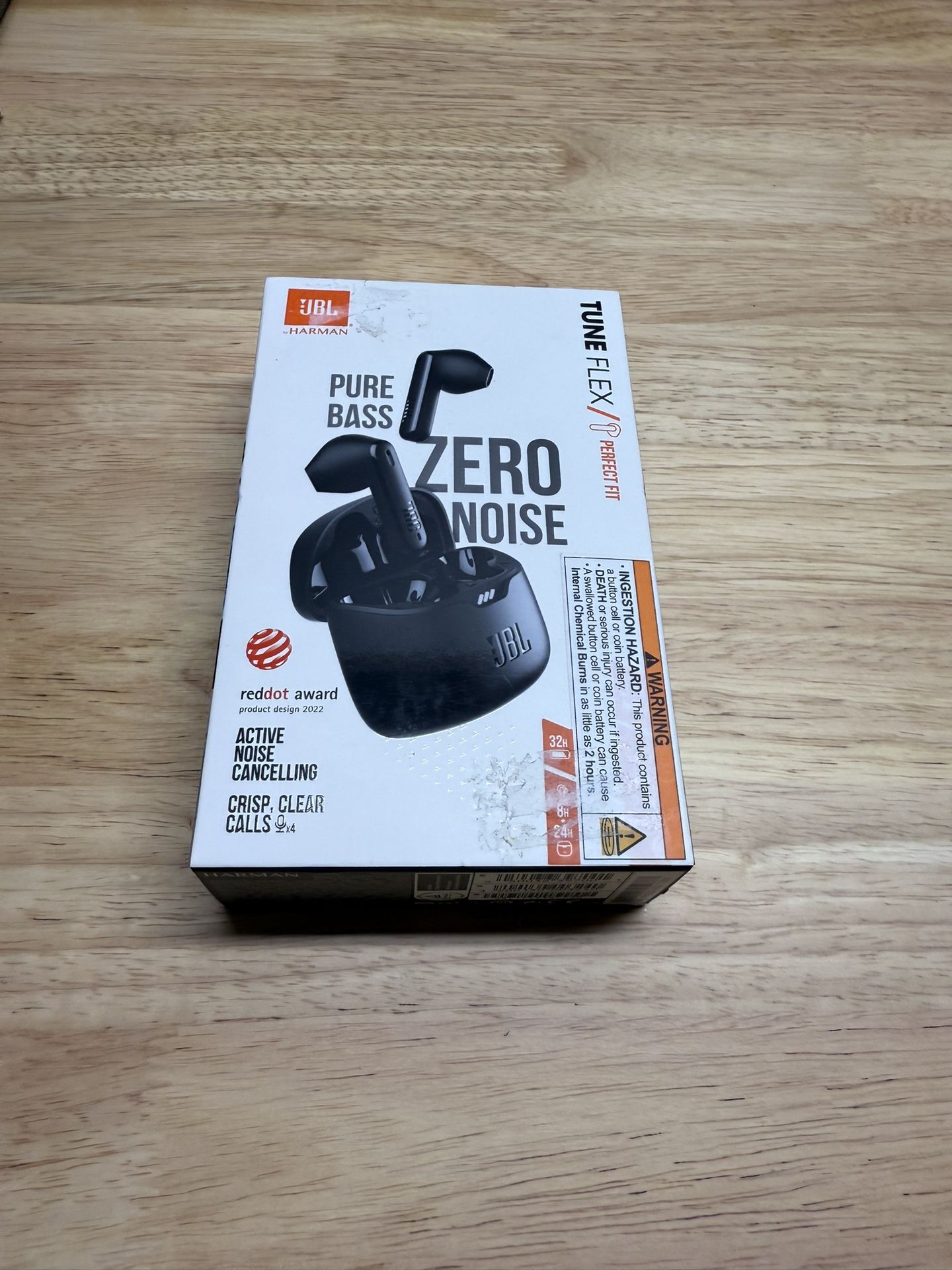 JBL Tune Flex True Wireless Bluetooth Active Noise Canceling Earbuds with Built-in Mic