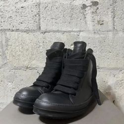 Rick Owen’s High Top Jumbo Lace “blackout”