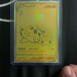 PikachuV Card 