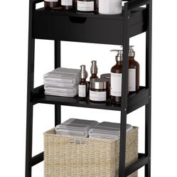 Black Tiered End Table
