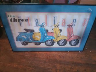 Vespa Framed Art